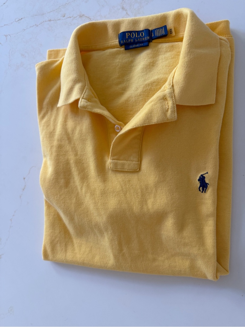 Polo Ralph Lauren Pale Yellow Short-Sleeve Polo Shirt